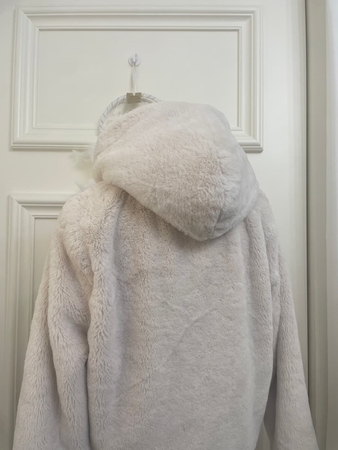 ivory fur hoodie winter jacket(size-S) 상품이미지4