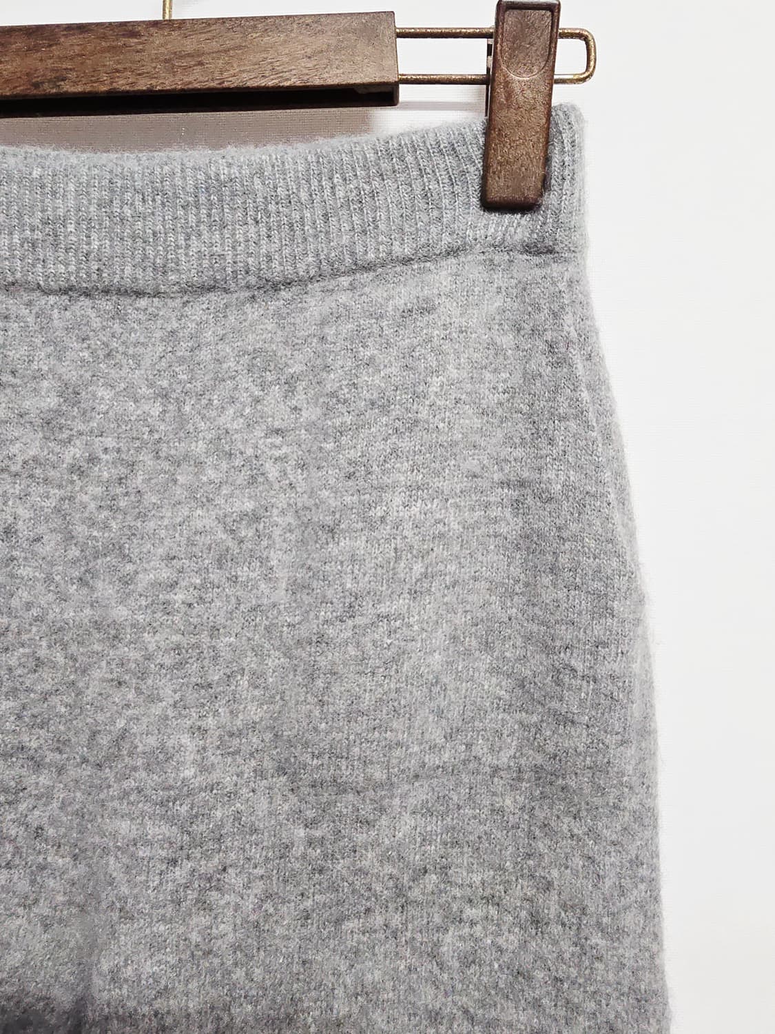 드마이어 회색 니트 홀가먼트와이드 팬츠 울캐시미어 혼방 상품이미지2