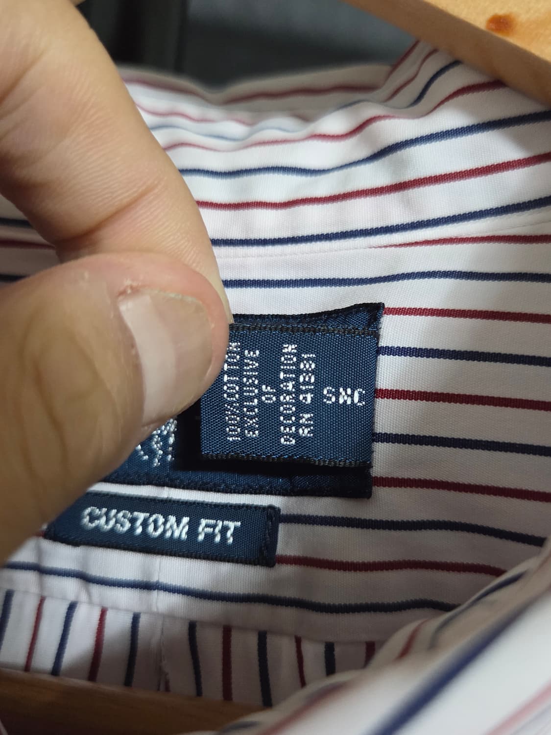 [폴로 랄프로렌] 커스텀 핏 멀티 스트라이프 코튼 셔츠 | 00154 상품이미지4