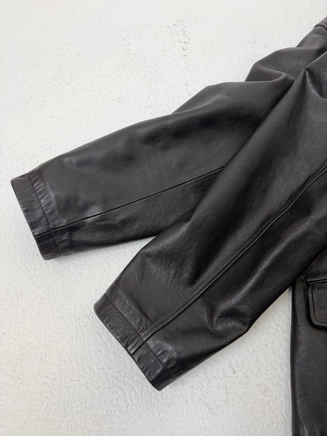 00s J.crew Leather Coat (black) 상품이미지8
