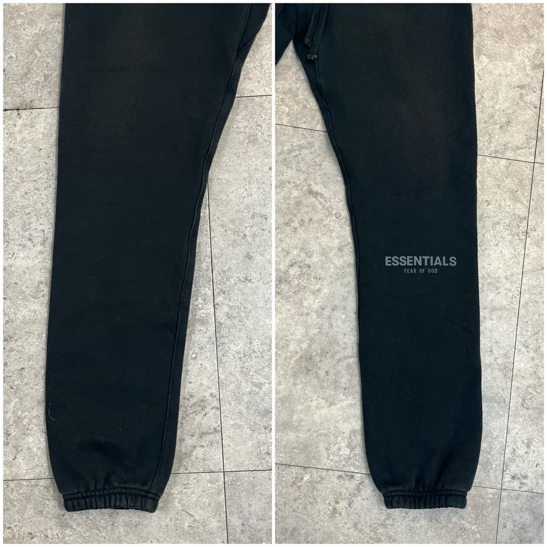 피어오브갓 에센셜 기모 스웻 조거 팬츠 블랙 XS #csz3639  상품이미지5