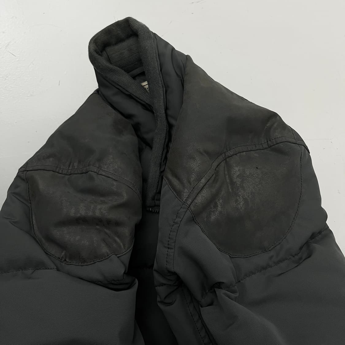 리바이스 바이커 레더도킹 숏 패딩 카키 상품이미지5