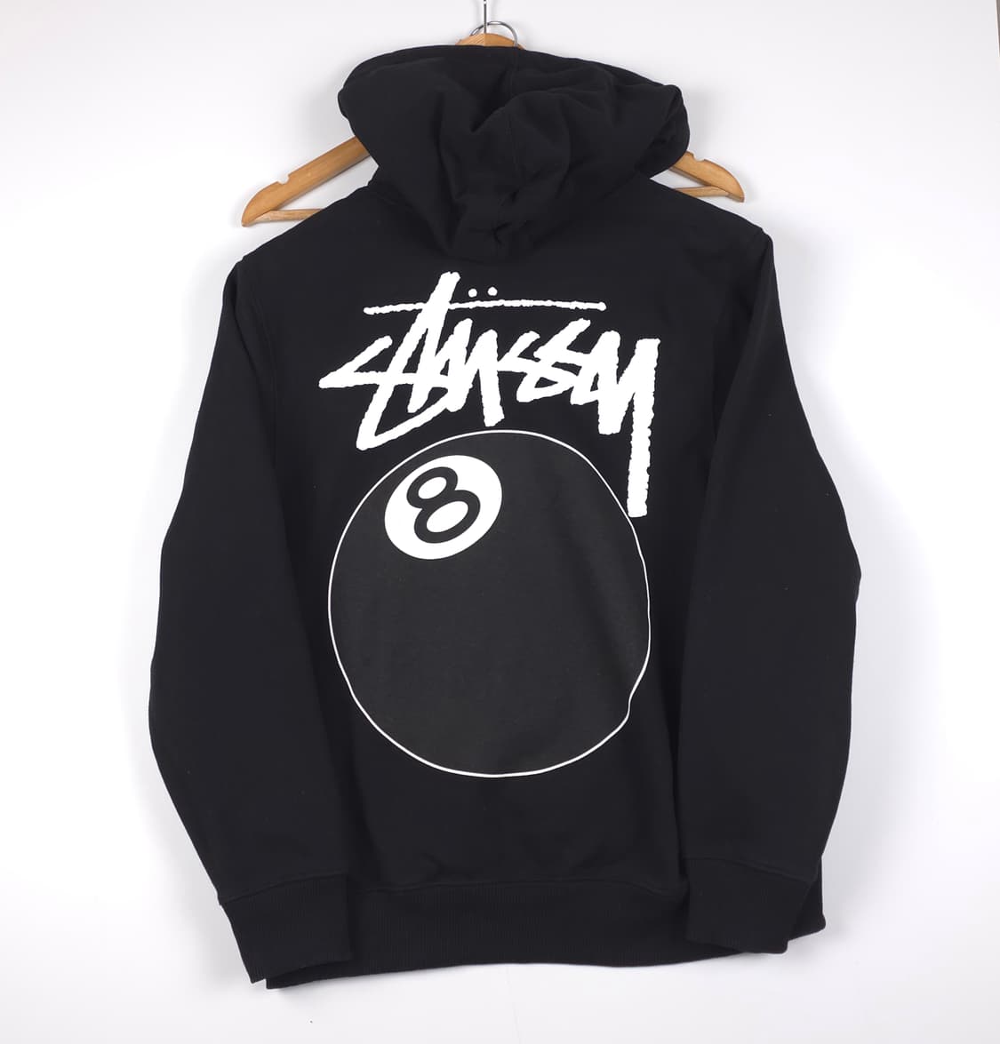 스투시 에잇볼 코튼 후드티 블랙 (XS) 상품이미지7