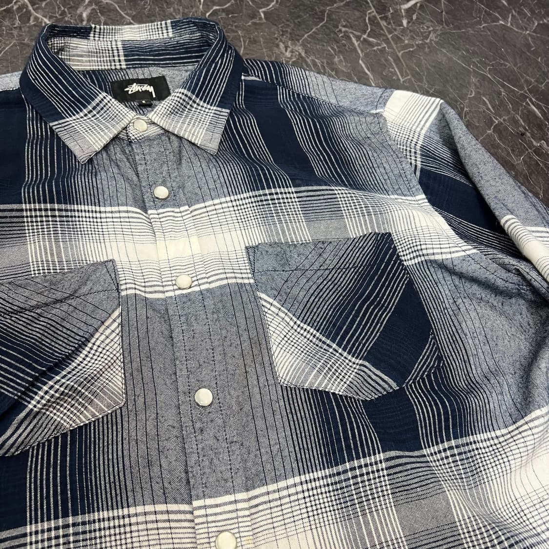 스투시 섀도우 플래드 웨스턴 체크 셔츠 상품이미지7