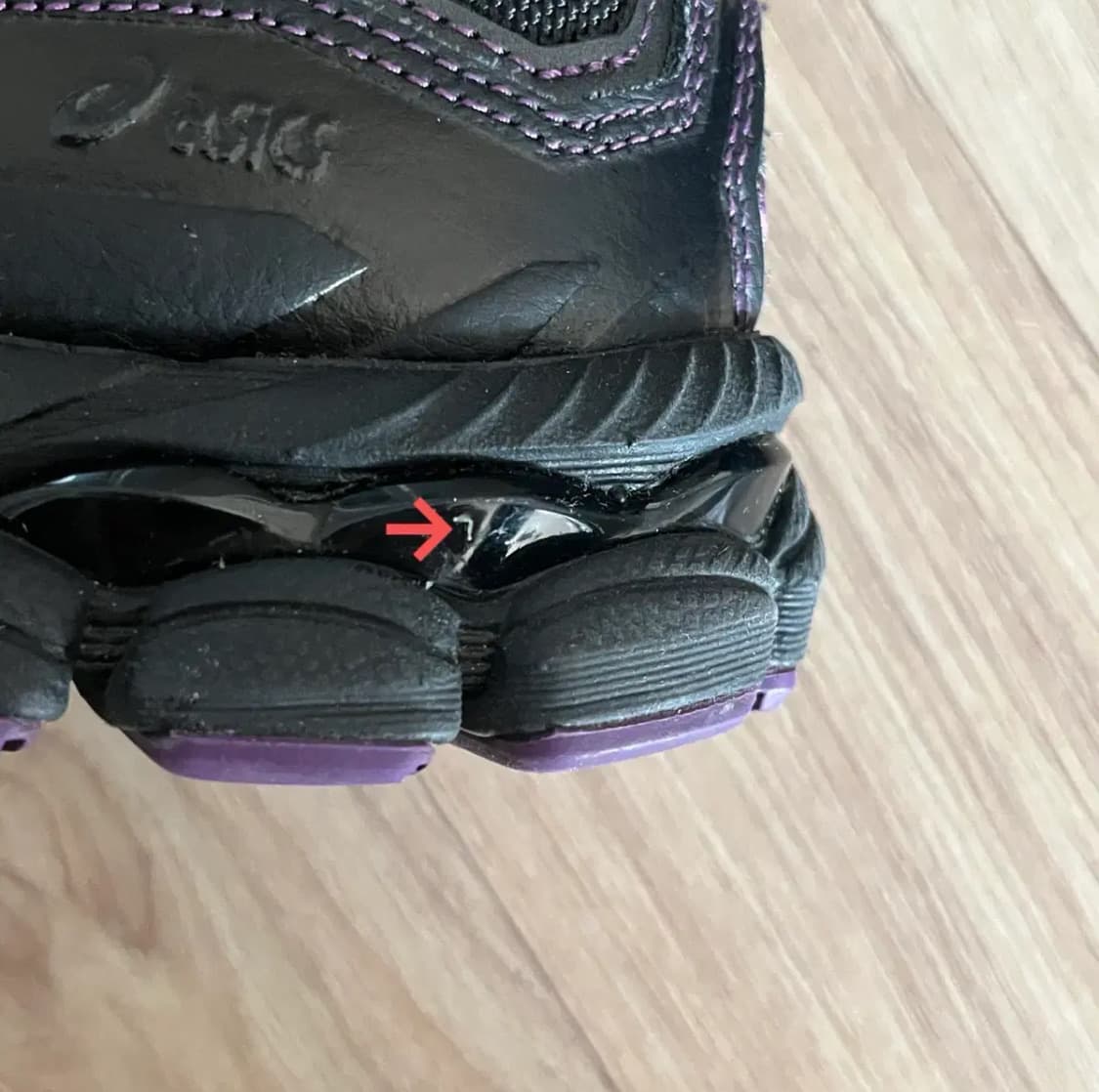 아식스 니들스 젤 NYC 블랙 퍼플 255 상품이미지7