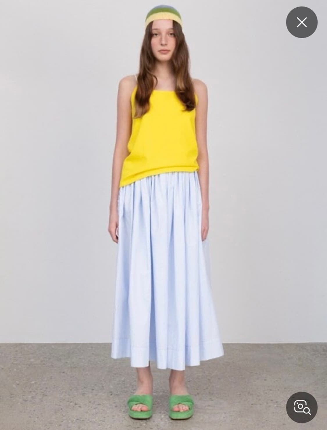 비아플레인 비아 셔링 풀 스커트 상품이미지1