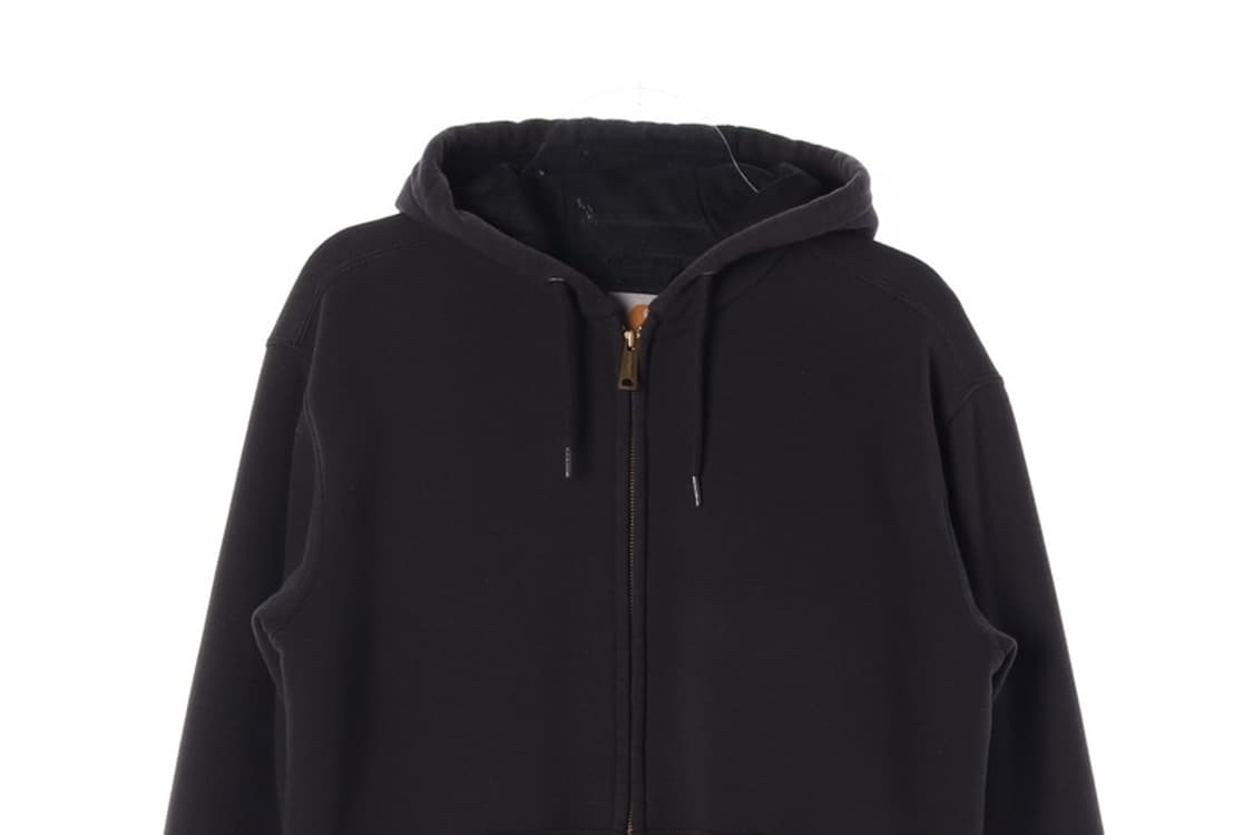 칼하트 블랙 후드 집업 헤비웨이트 S 상품이미지4
