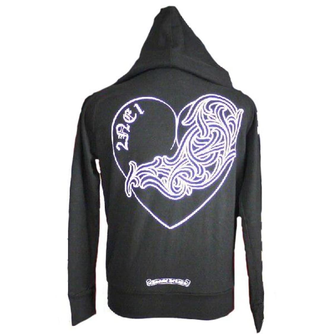 [구매글] 크롬하츠 x 2NE1 크로스 패치 하트 집업 블랙 상품이미지1