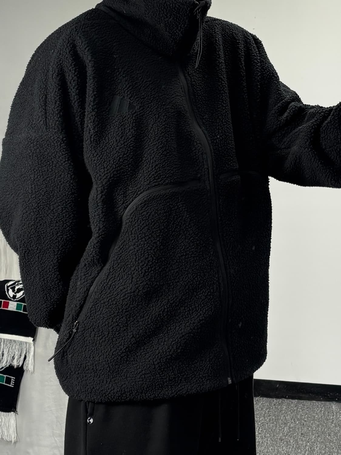 아디다스 시티 테크 하이 파일 플리스 집업 자켓 상품이미지1