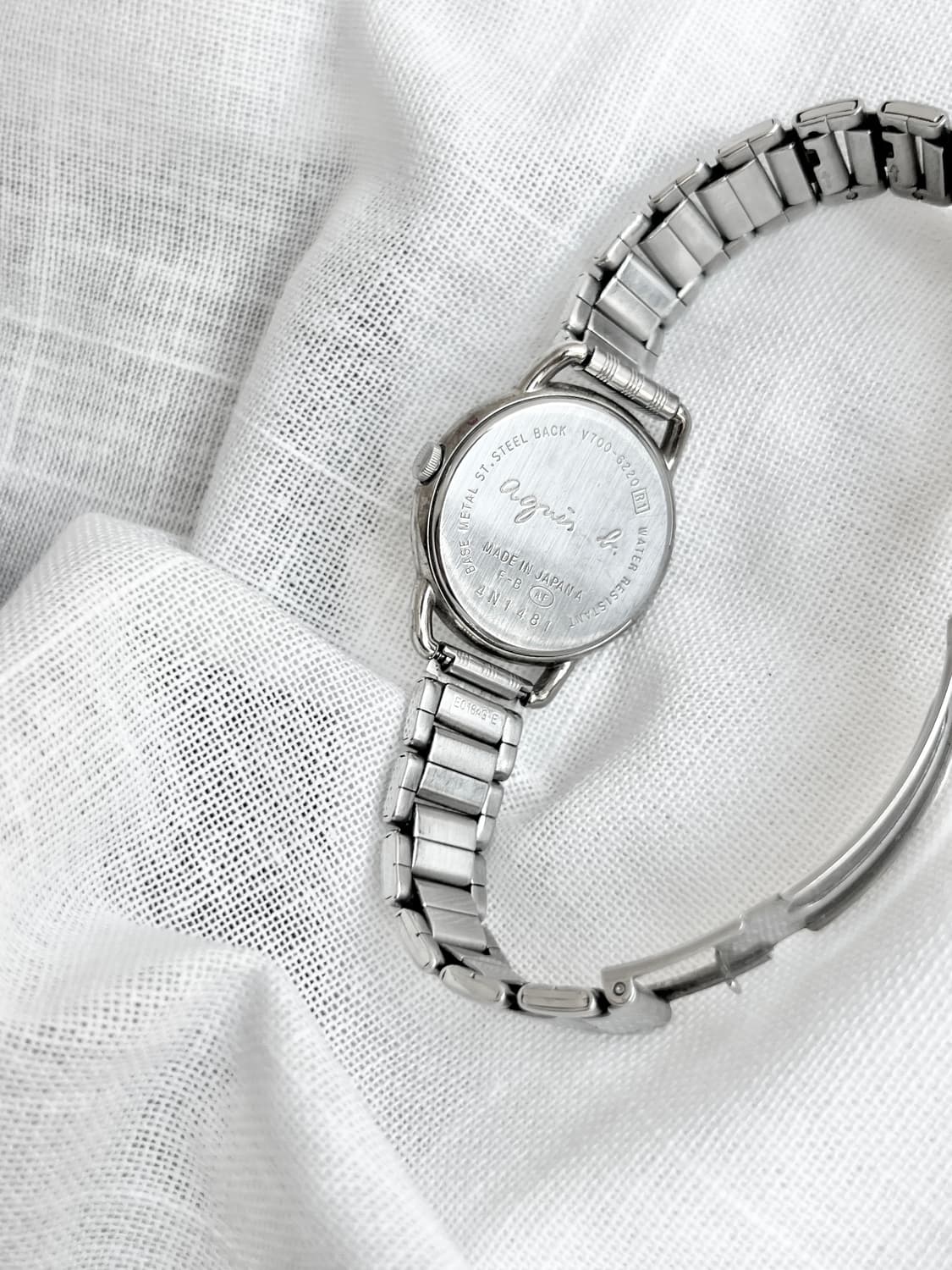 90s Agnes b. 아네스베 로고 시침 손목시계 상품이미지9