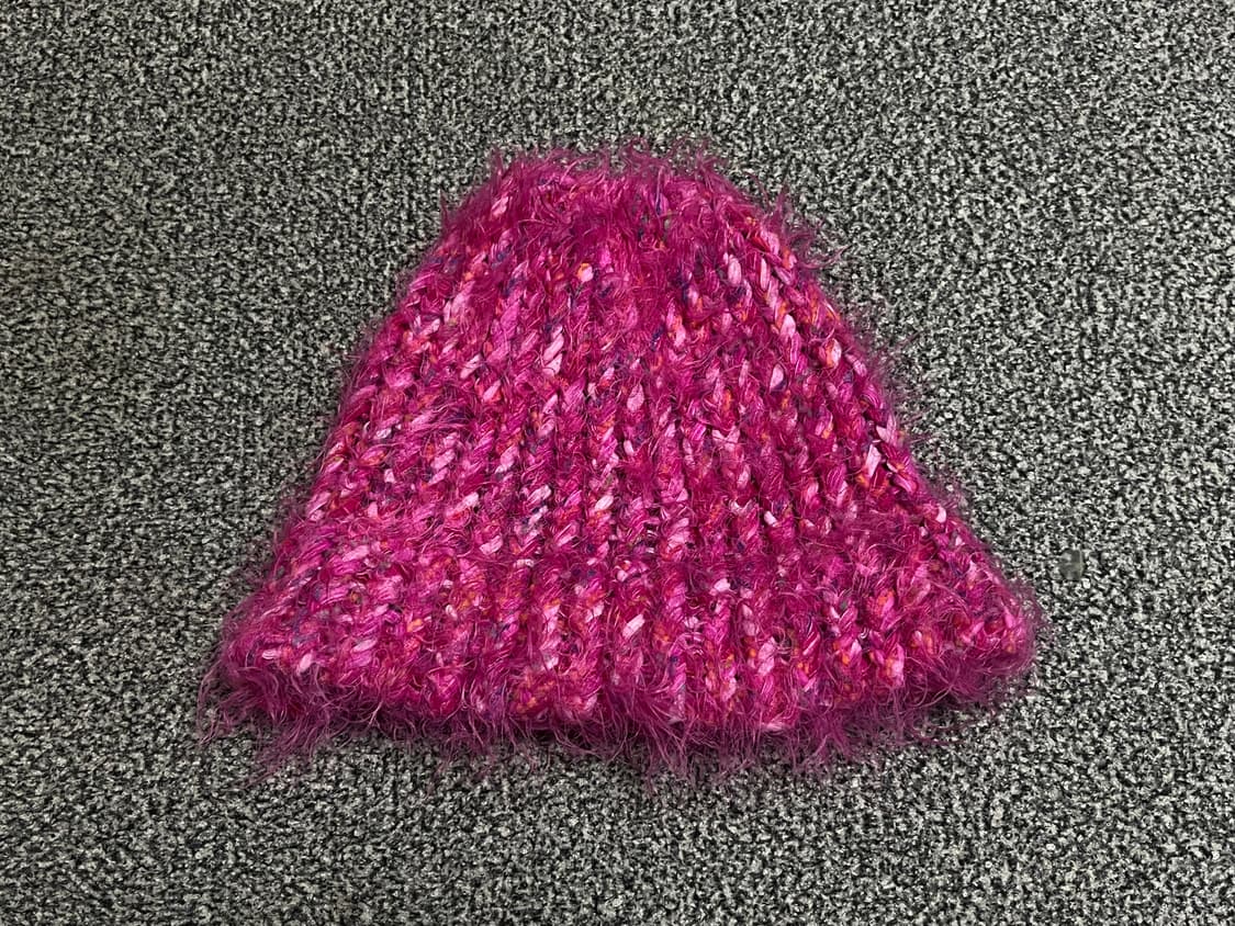 핫핑크 앙고라 비니 상품이미지1