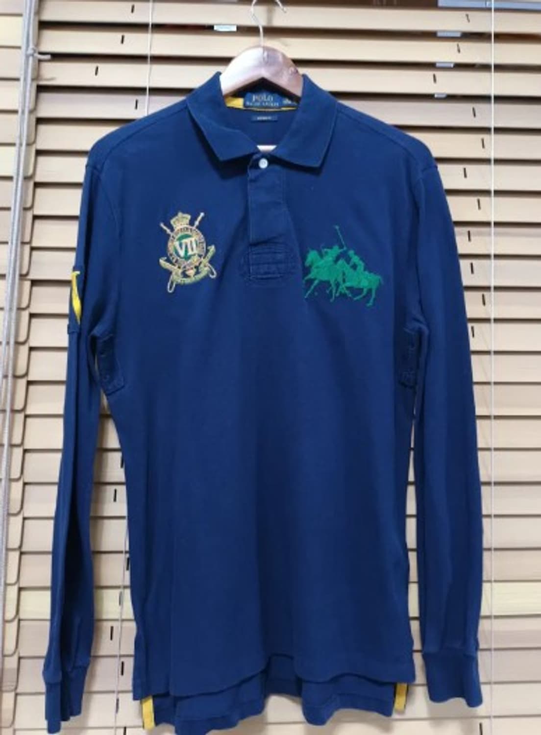 폴로 랄프로렌 네이비긴팔폴로티셔츠 M 175/96A 상품이미지2