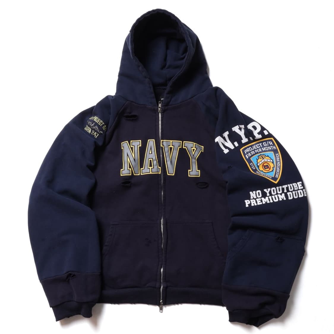 프로젝트 지알 Project G/R Sweat Zip Up Hood  상품이미지1