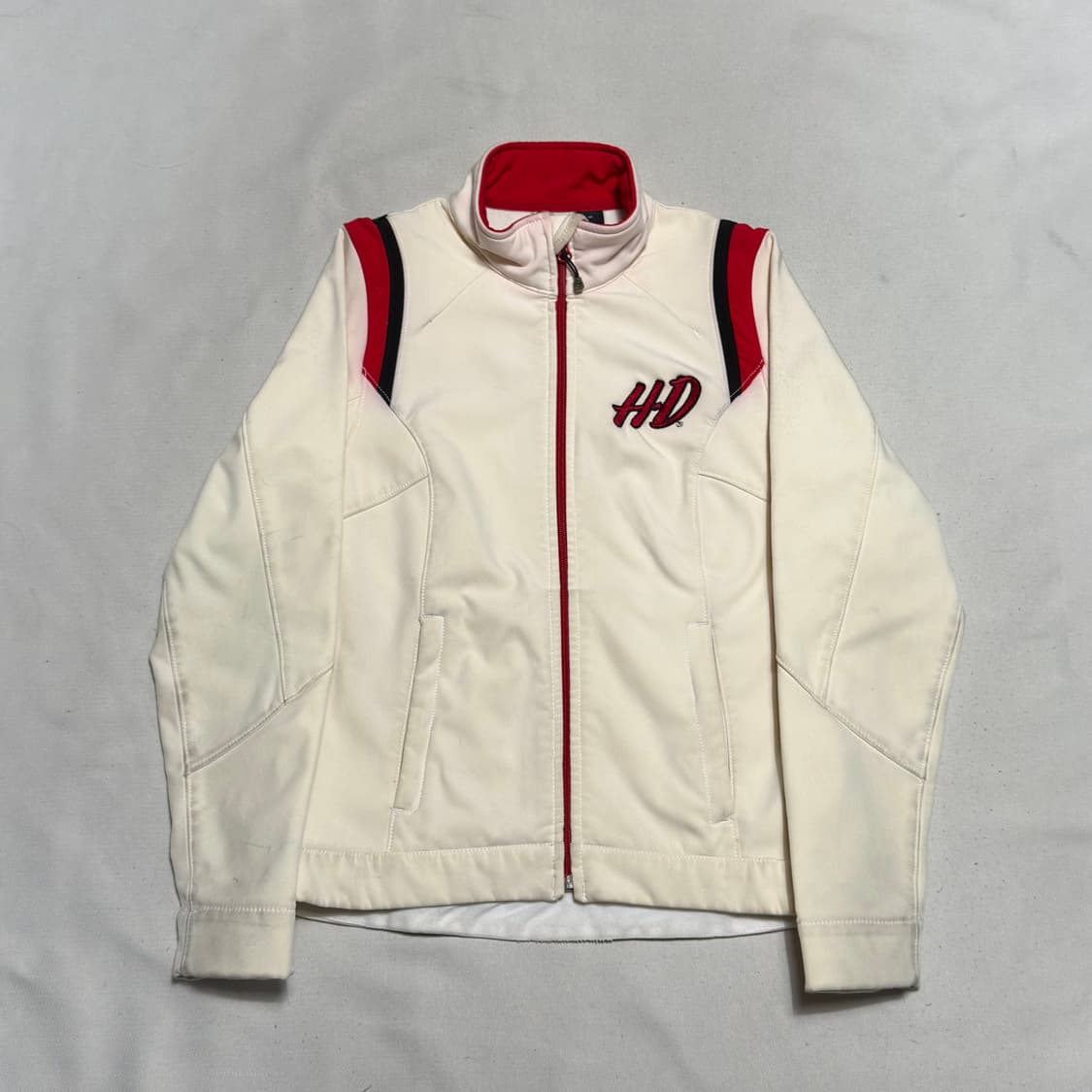 XS 할리데이비슨 여성용 빅 레터링 로고 레이싱 집업 자켓 상품이미지2