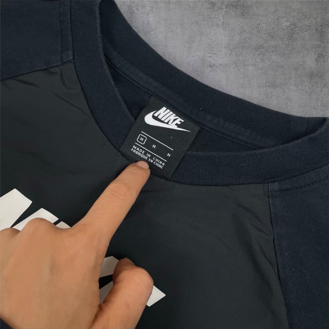 나이키 Nike 블랙 NSW 하이브리드 롱슬리브 긴팔티셔츠 M 상품이미지2