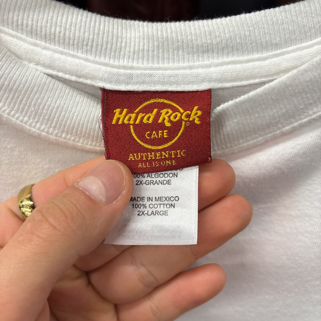 00s 하드락카페 바하마 나소 웨이브 크루즈 프린팅 티셔츠 N1207 상품이미지5