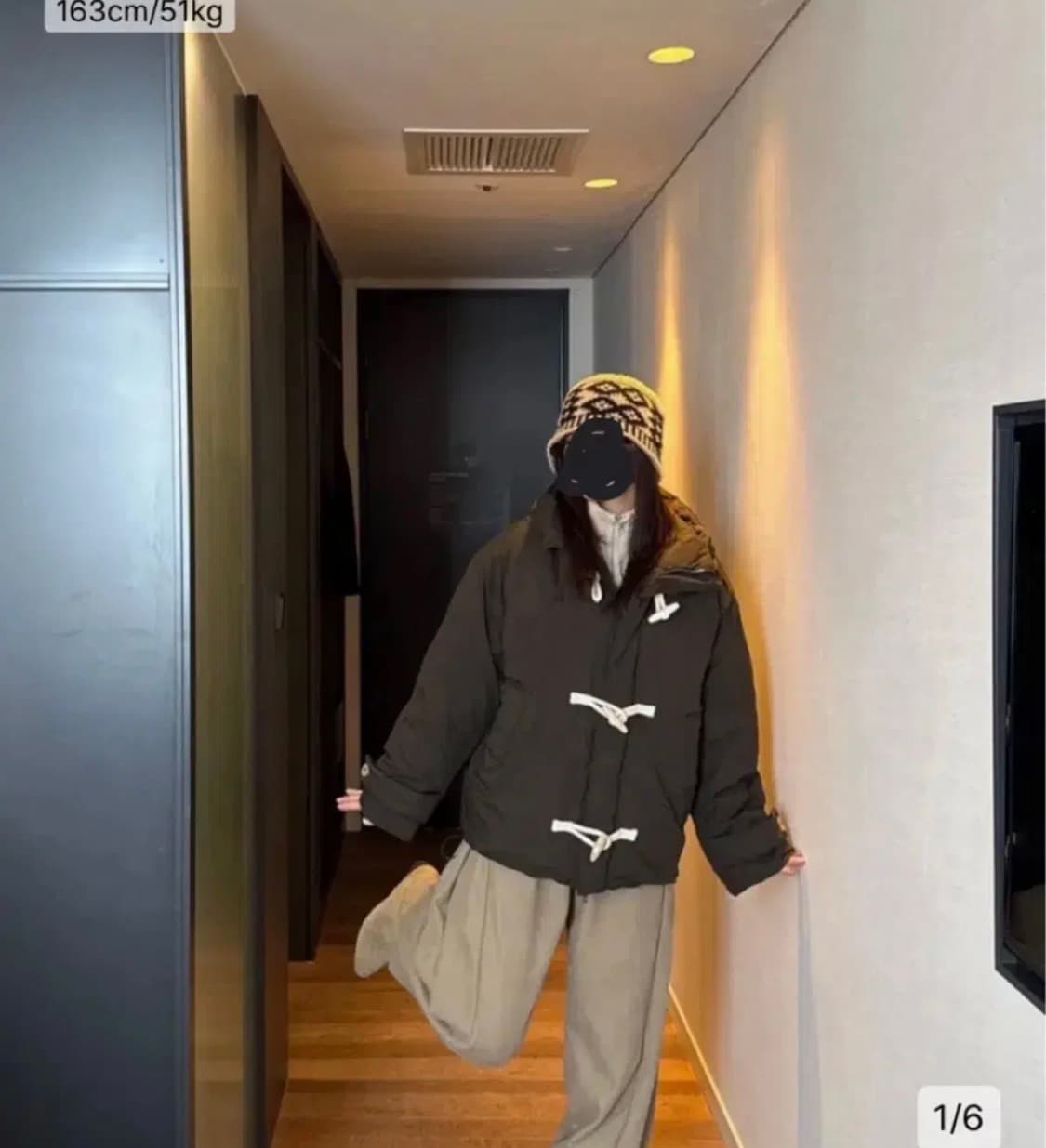 키뮤어 더플패딩 S 카키 상품이미지4