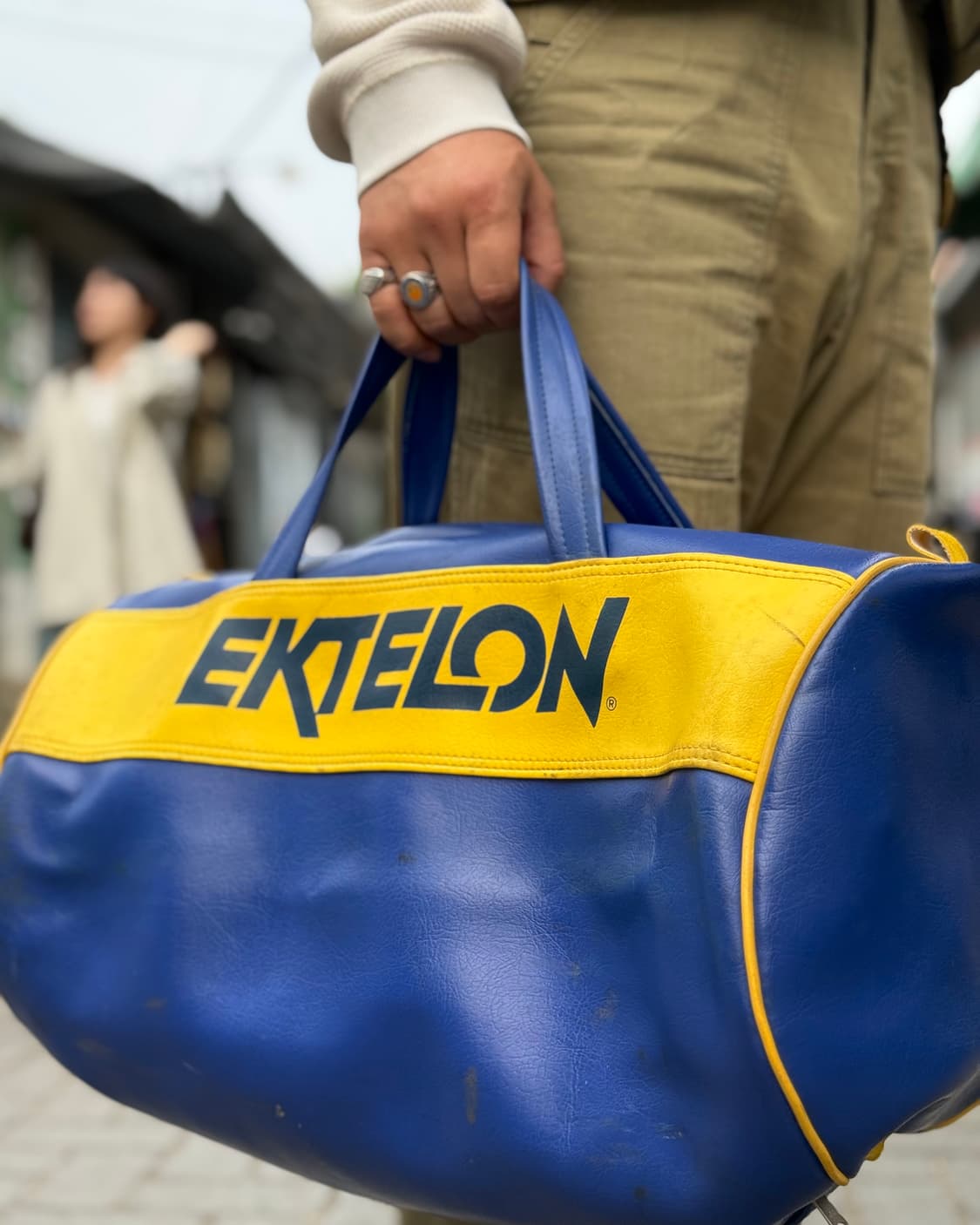 70-80‘s Ekteon PVC 보스턴백 상품이미지9