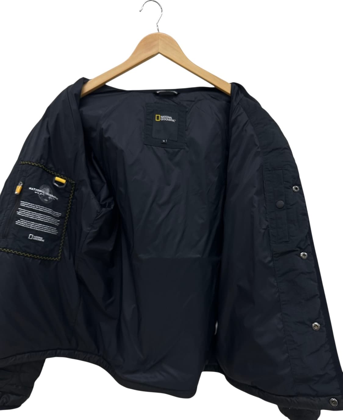 내셔널지오그래픽 퀄팅 플리스 후리스 자켓 블랙 (M) 상품이미지8