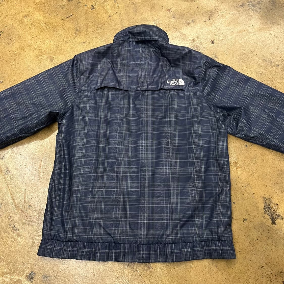 [정품/S] 노스페이스 체크 바람막이 네이비 b16 상품이미지4