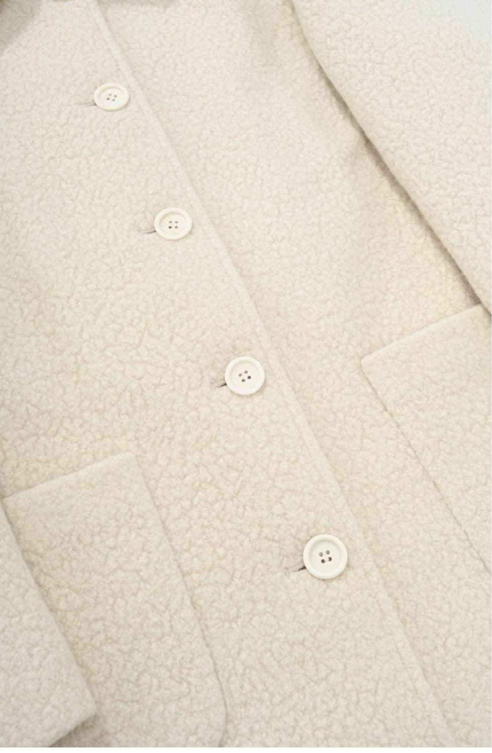 정가30만 YUERE 유에르 울 알파카 하프 코트 하트시그널 박지현 착용 상품이미지8