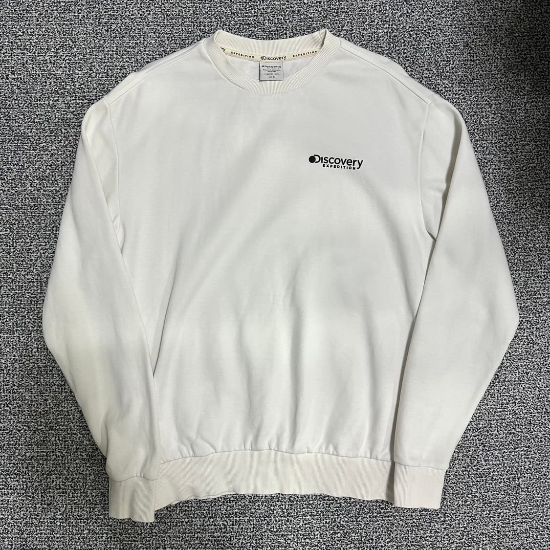 (100추천) 디스커버리 익스페디션 맨투맨 티셔츠 화이트 상품이미지1