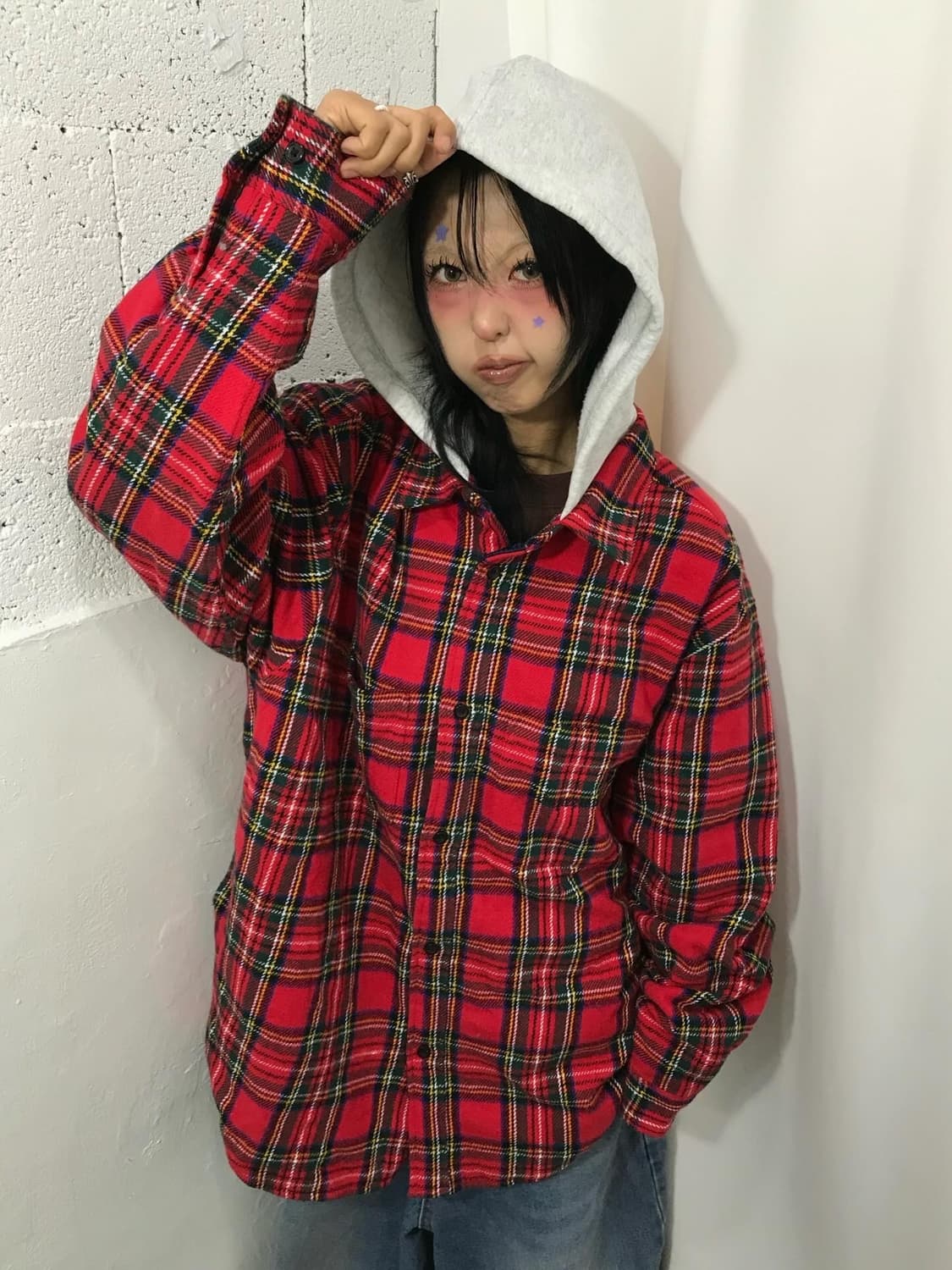 Supreme Tartan Flannel Hooded Shirt 상품이미지1