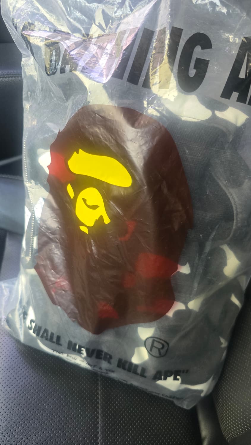 베이프 카모 후드집업 흑계XL판매합니다! 상품이미지6