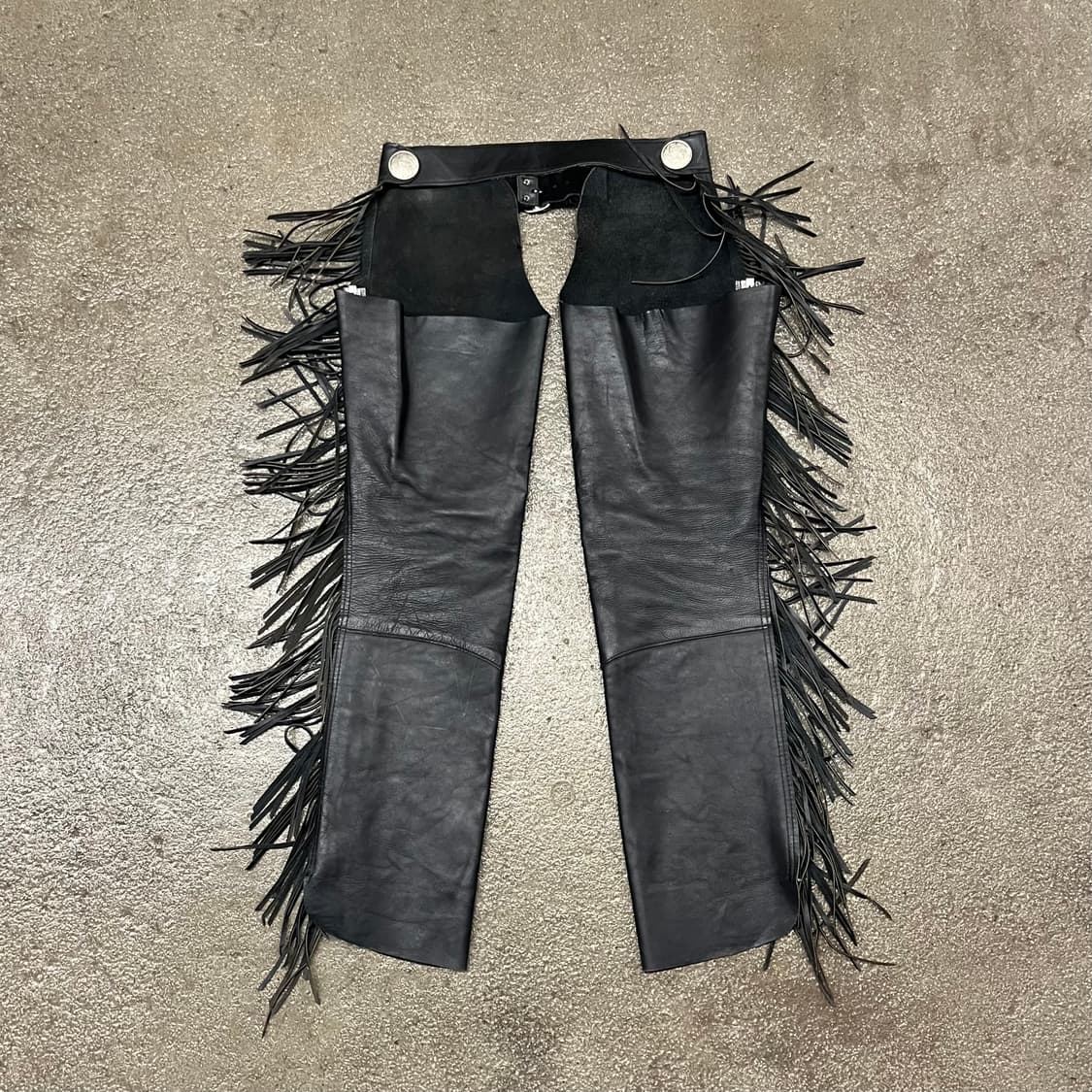 80-90s 빈티지 프린지 가죽 챕스 (~30“) 상품이미지2