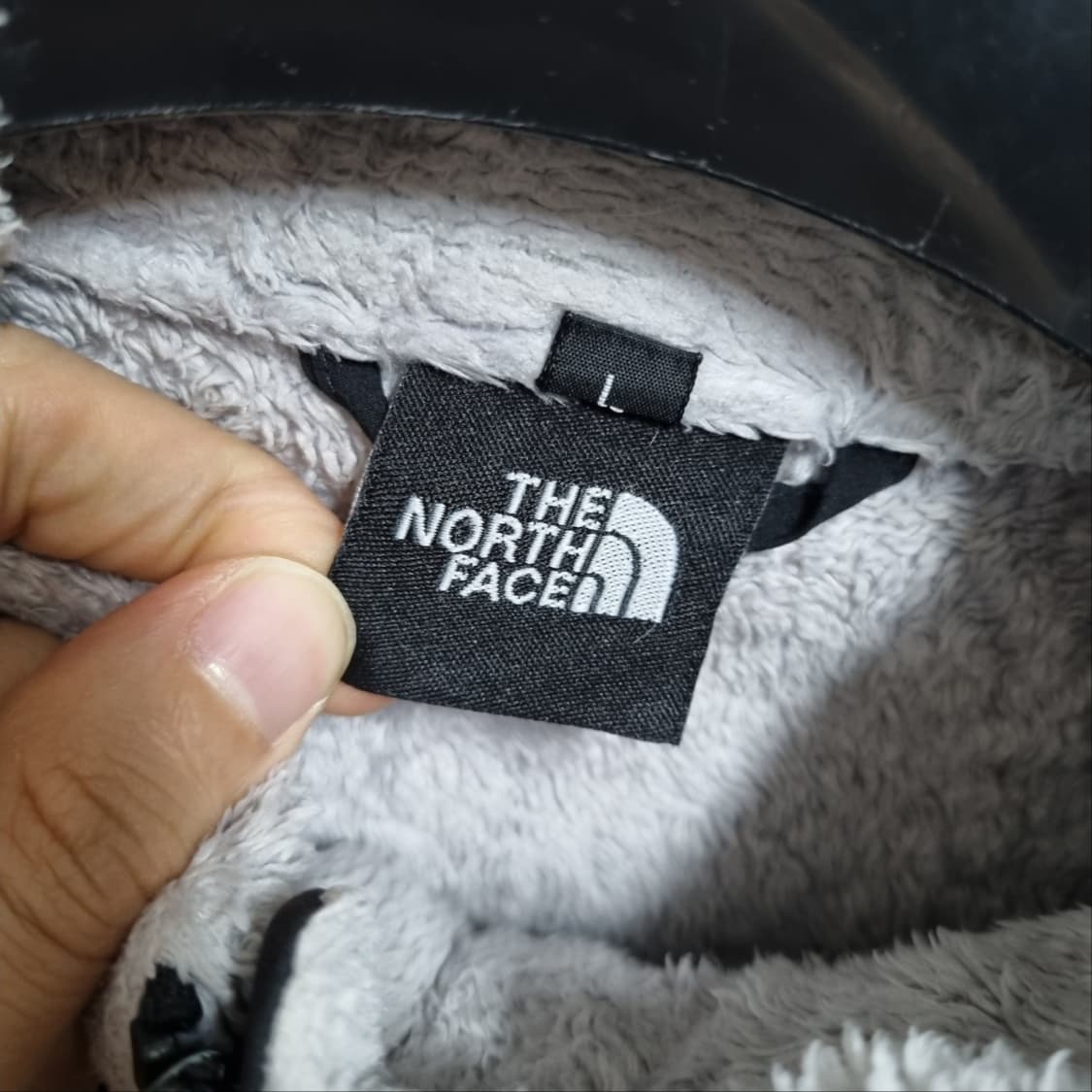 ( L ) 노스페이스 후리스 자켓 블랙/그레이 상품이미지4