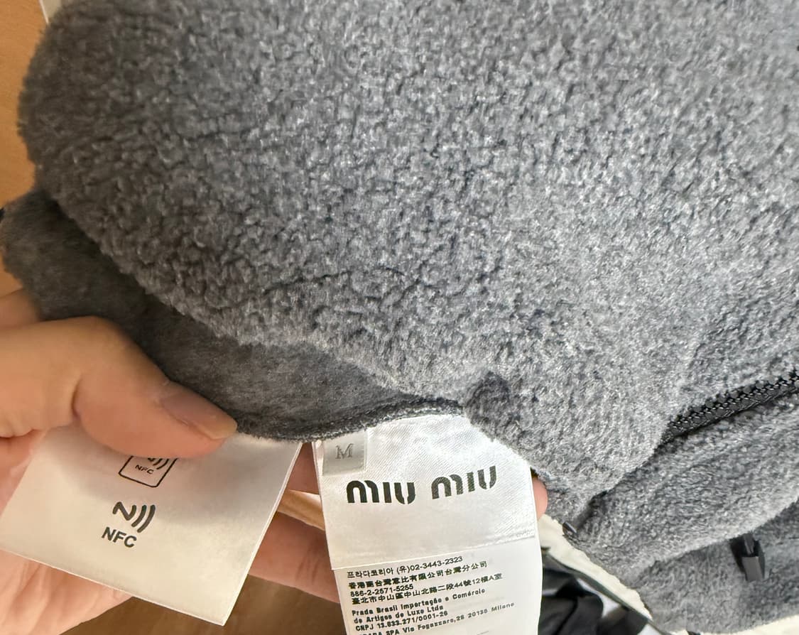 미우미우 miumiu 플리스 집업 후리스 fleece M사이즈 상품이미지3