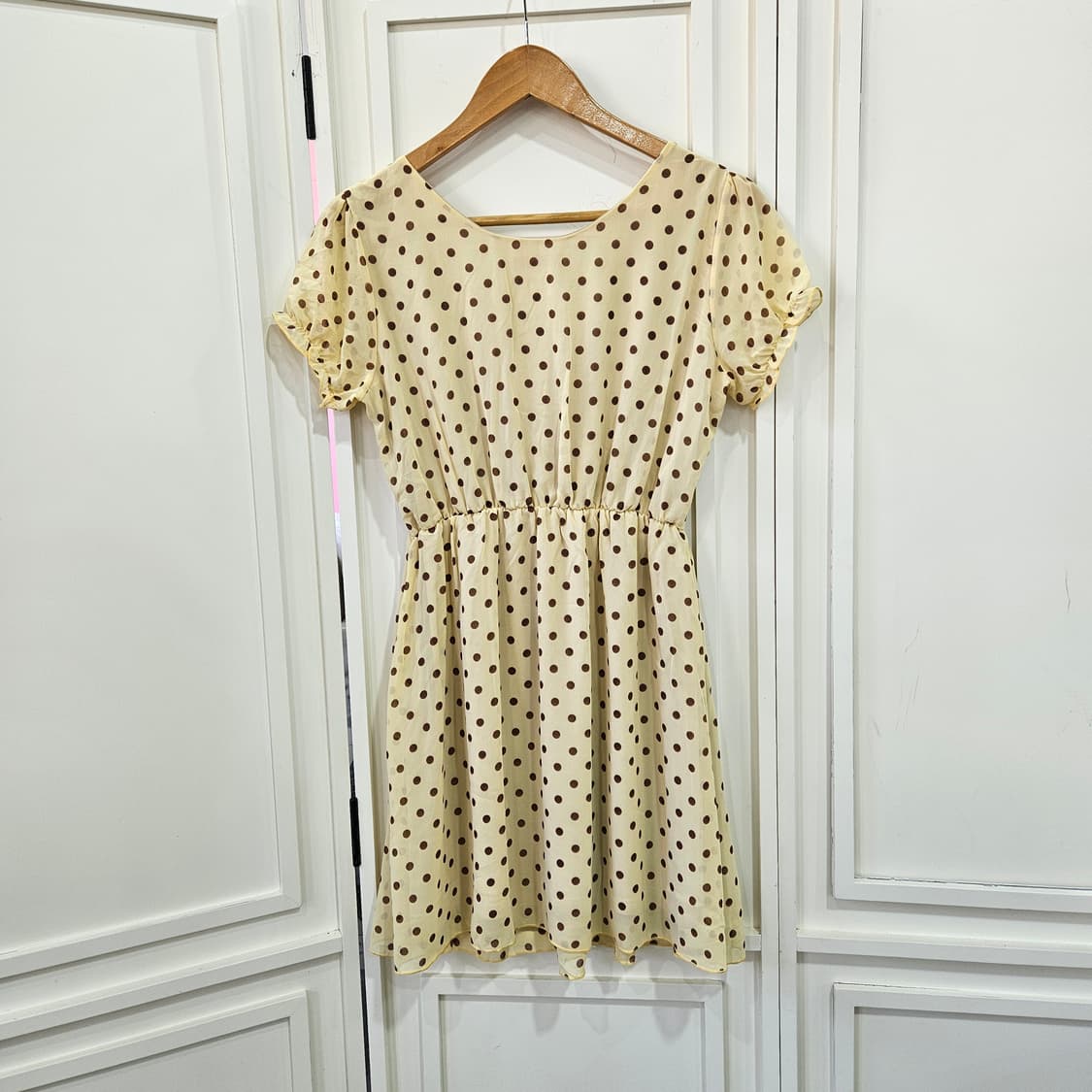 아마벨(Amavel) 초코도트 레이스업 원피스 상품이미지5