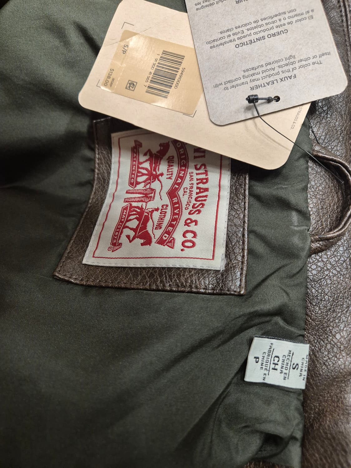 리바이스 남성 FAUX LEATHER 트러커 상품이미지3