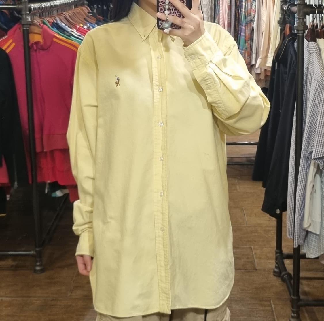 [Hi] polo 폴로 긴팔 셔츠 옐로우 상품이미지2