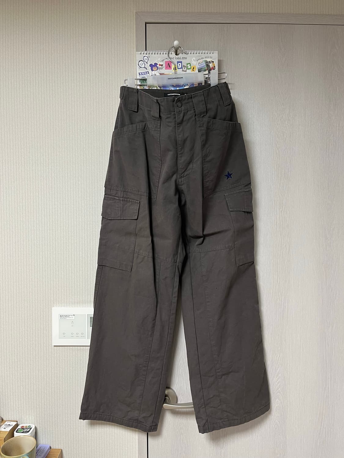 VTG Star Fatigue Pants Washed Charcoal 상품이미지2