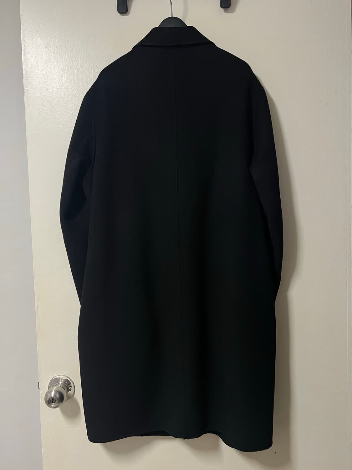 블랙 캐시미어 롱코트 상품이미지2