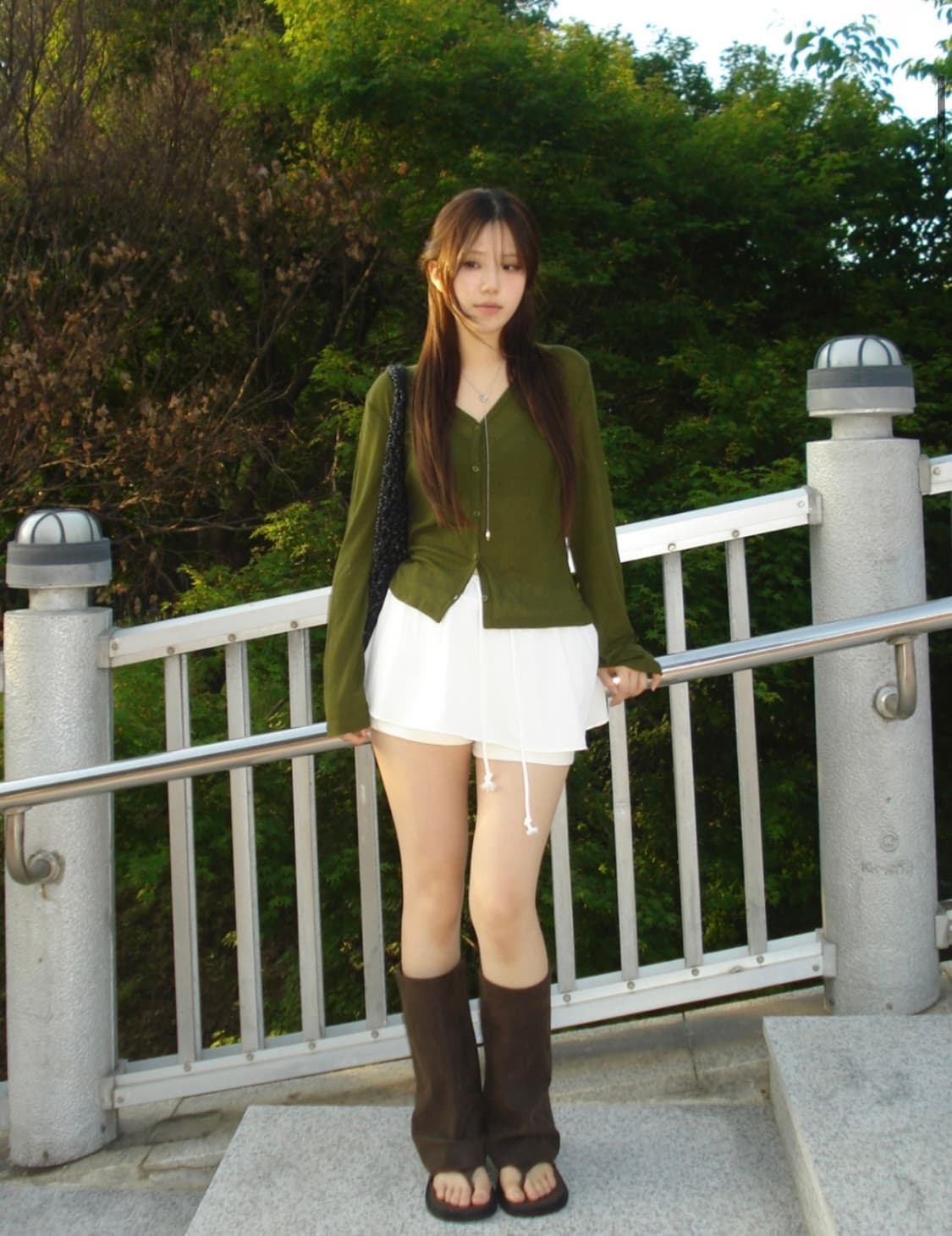 [새상품] 아워캐비넷 캄 슬림 가디건 (카키 그린) 상품이미지5