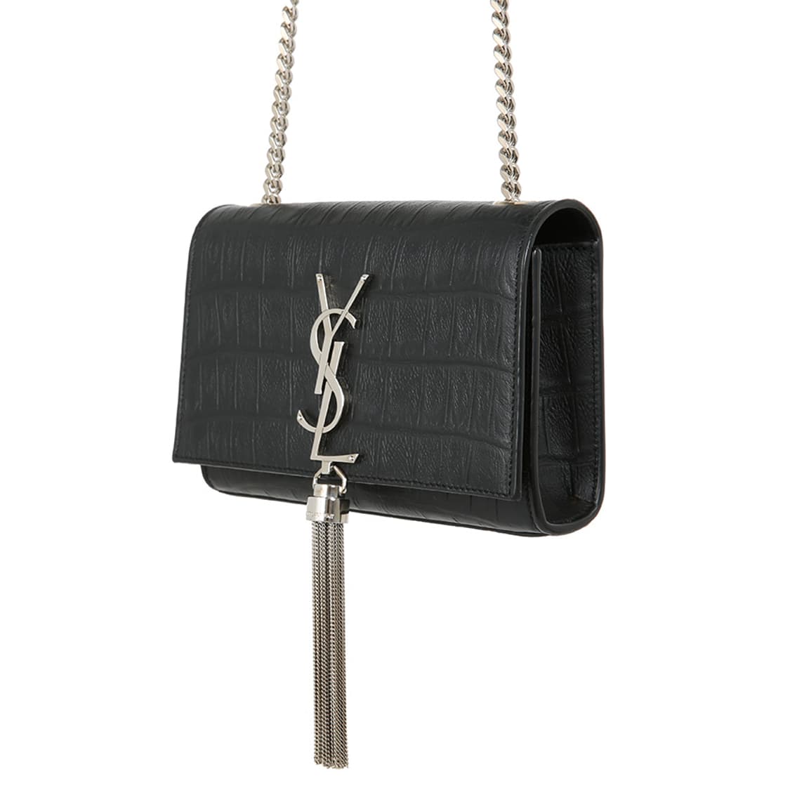 생로랑 케이트 미니백 엠보싱 크로커다일 태슬 체인 크로스백 354120 상품이미지5