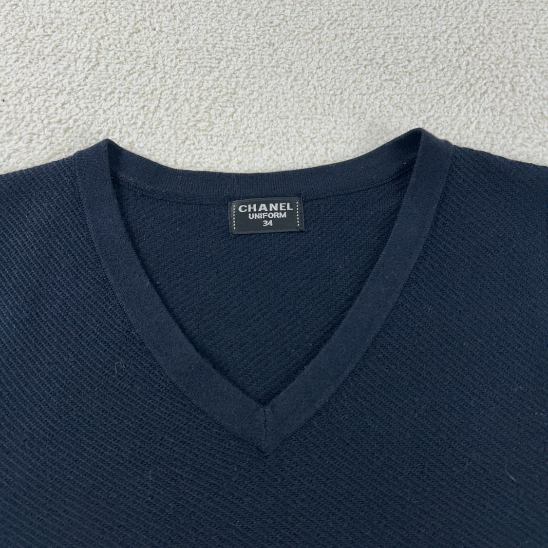 [정품] 샤넬 유니폼 라인 cc버튼 니트 블레이저 & 베스트 네이비 셋업 상품이미지7