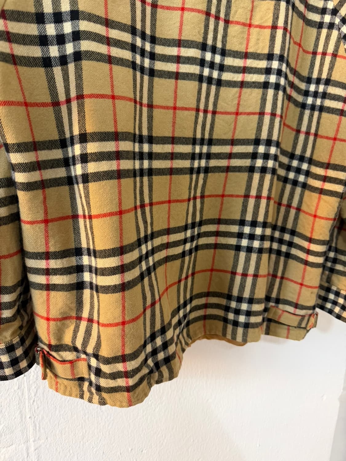 버버리 노바체크 울 블루종 상품이미지7