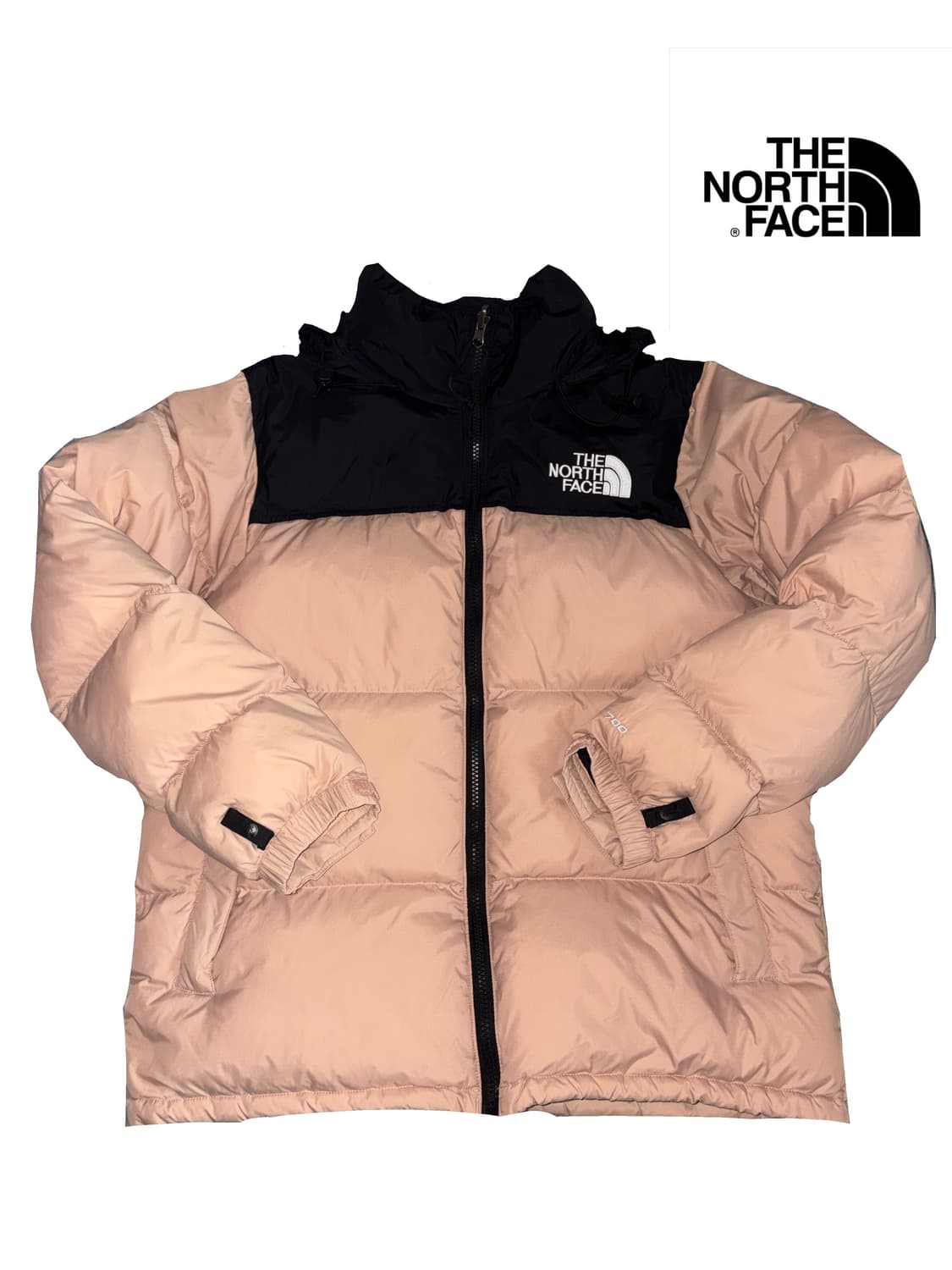 y2k 노스페이스 1996 눕시 핑크 700 패딩 딸기우유색 가루 상품이미지1