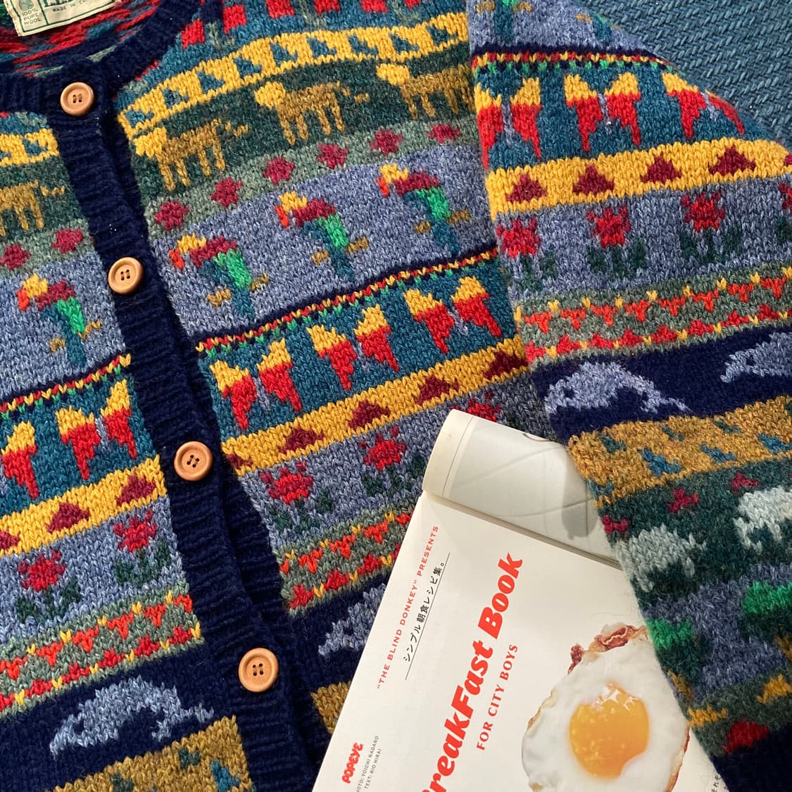 VINTAGE L.L.BEAN 엘엘빈 빈티지 뜨개 니트 스웨터 가디건 상품이미지3