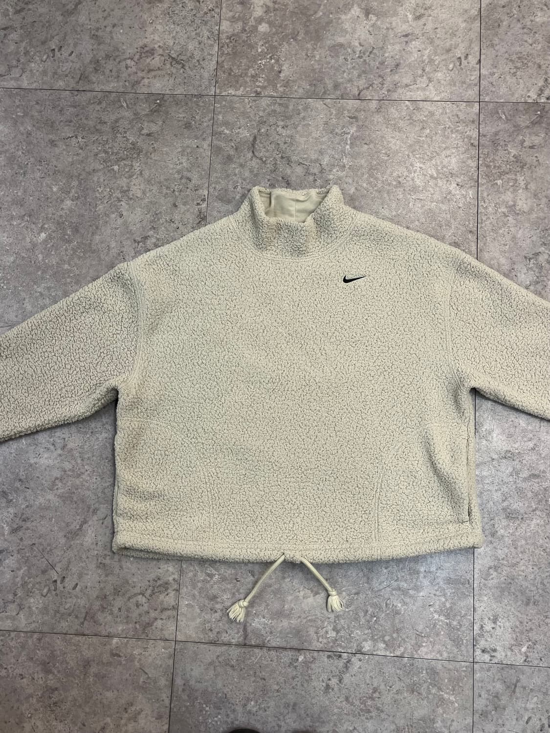 나이키 플리스 목폴라 맨투맨 베이지 S #csz2343 상품이미지5