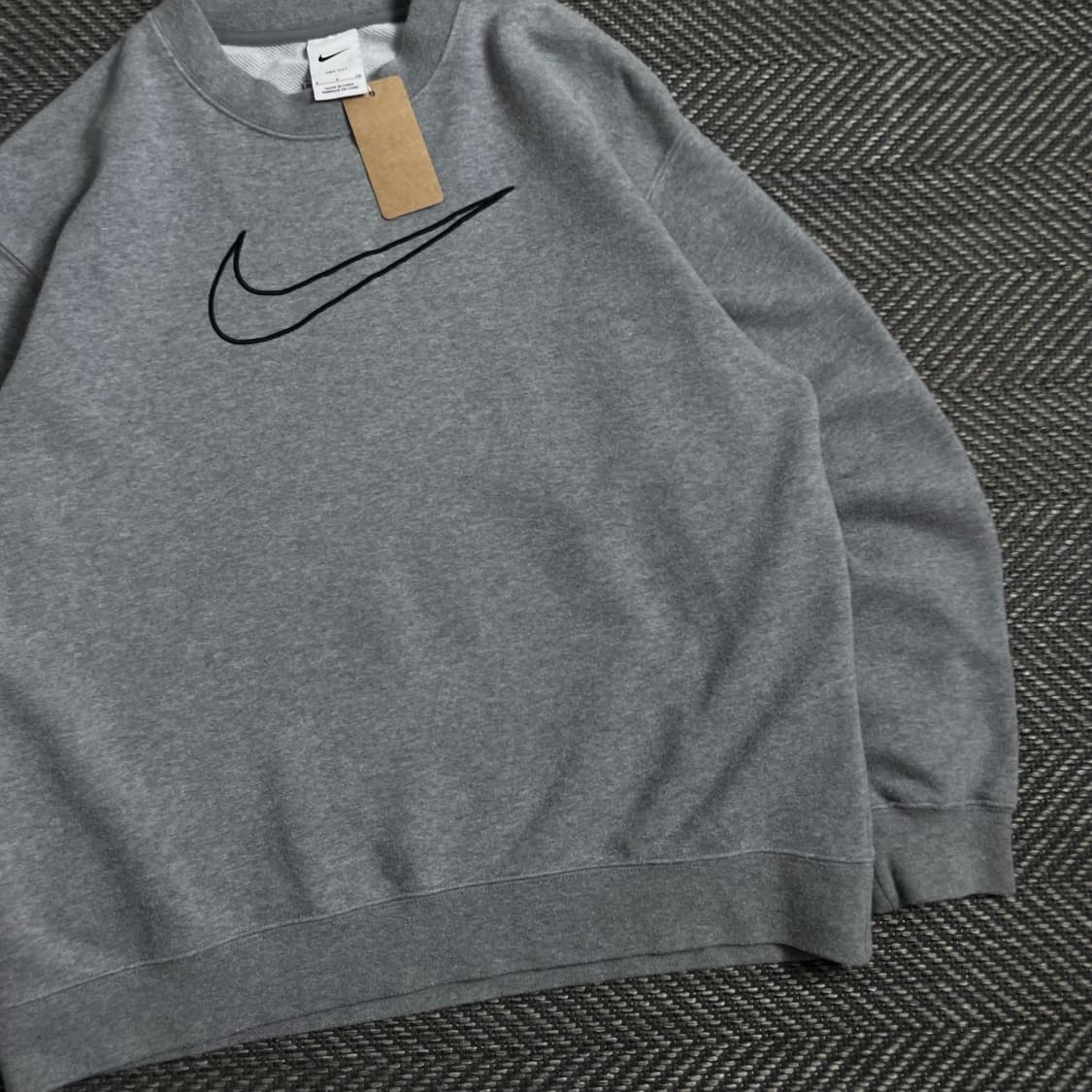 나이키 빅스우시 로고 그레이 스웻 맨투맨y 4454 상품이미지3
