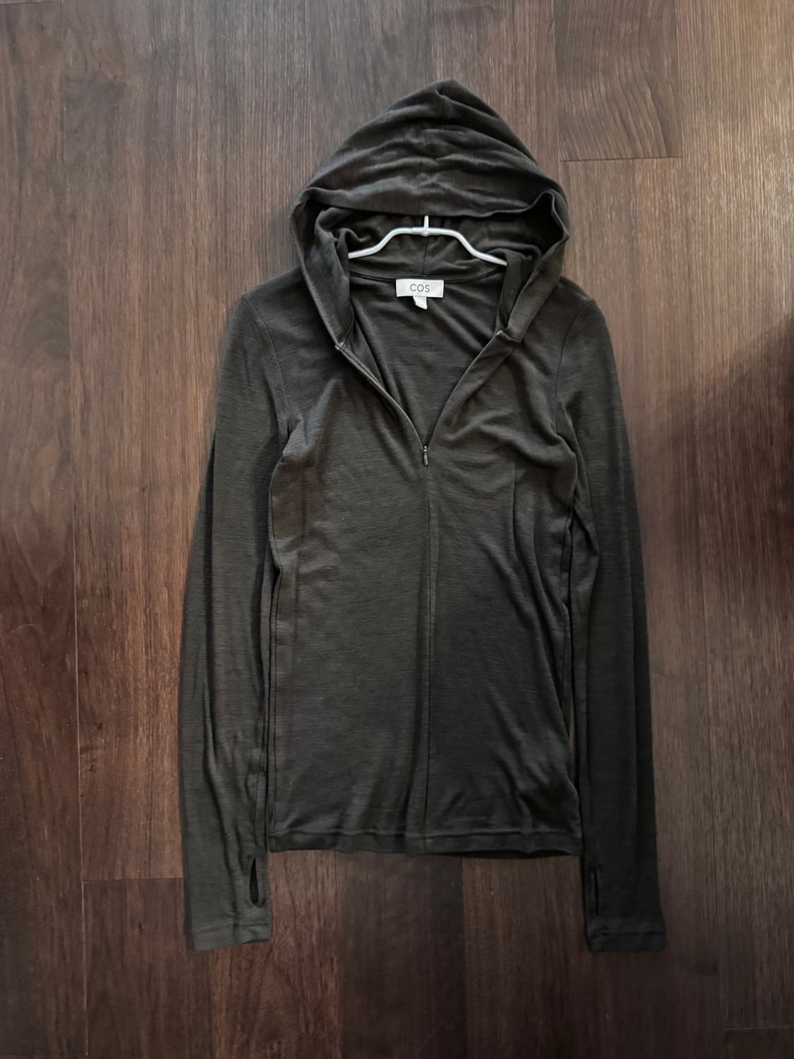 cos 코스 슬림 울 하프 후디 상품이미지1