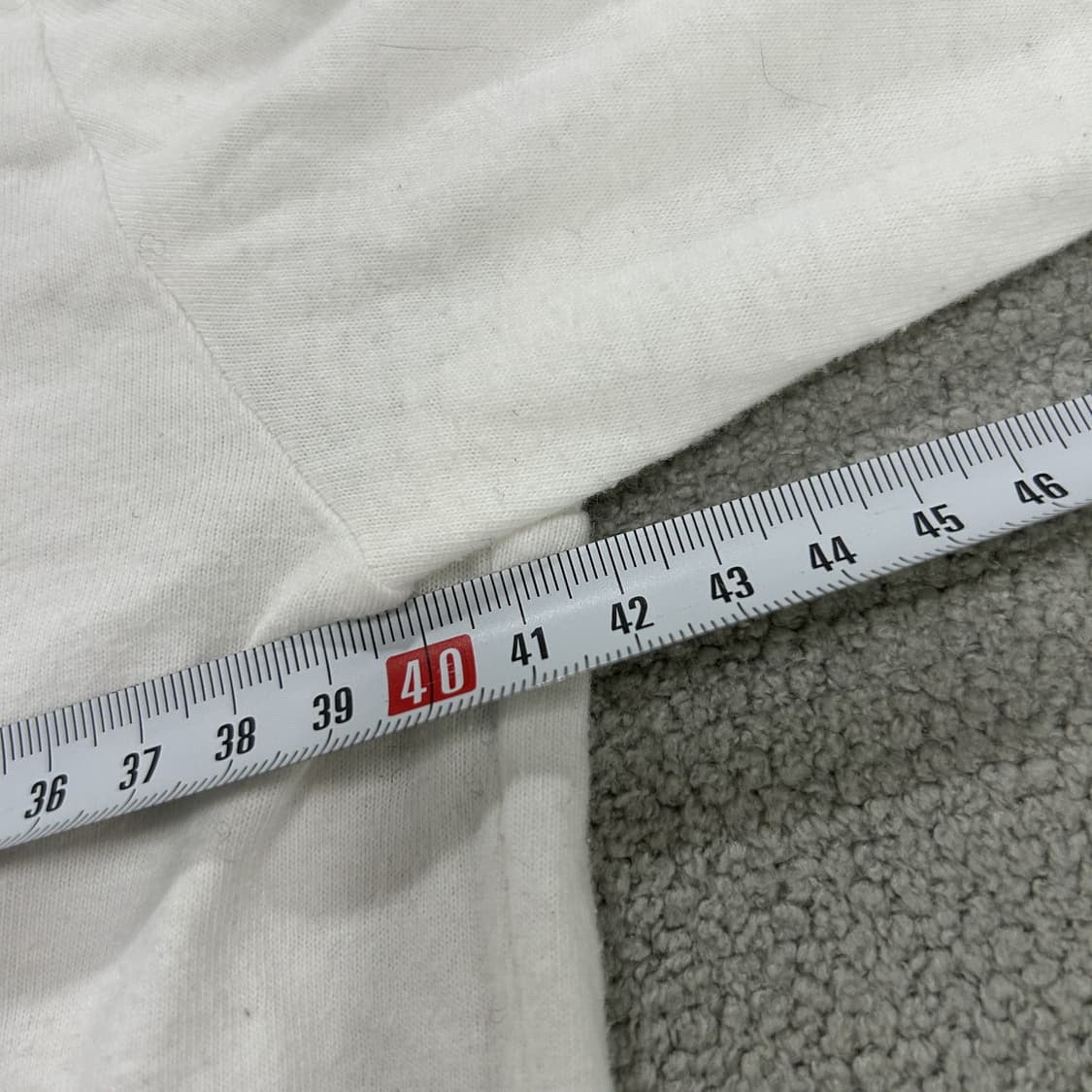 꼼데가르송 흰색 긴팔티 빨간하트 m 상품이미지4