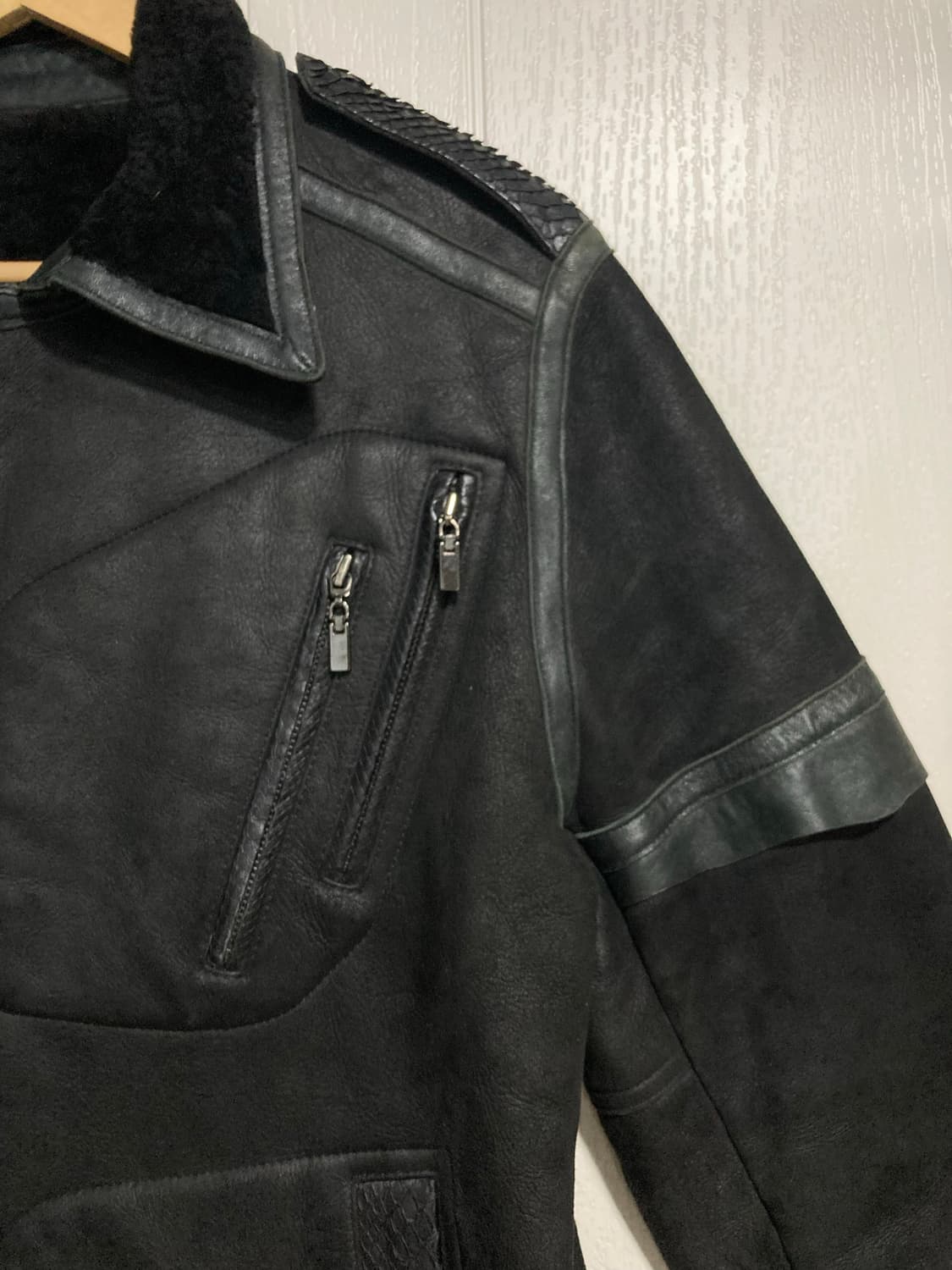 파이톤 무스탕 자켓 상품이미지5