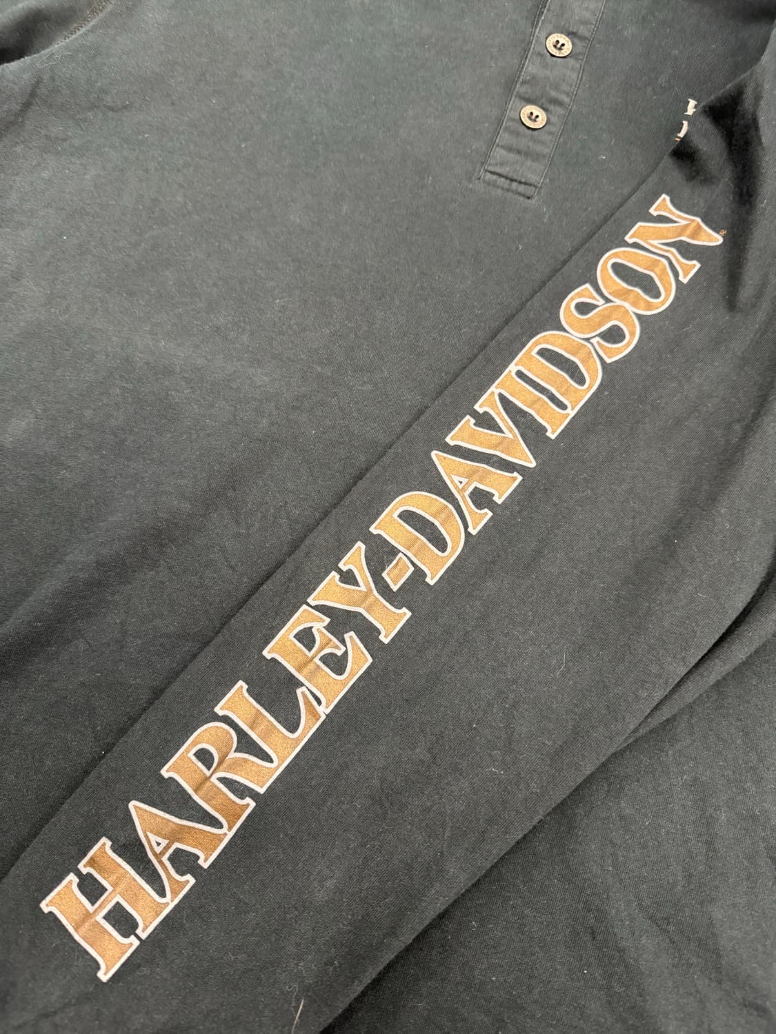 2XL)할리데이비슨 빈티지 110주년 헨리넥 롱슬리브 상품이미지4