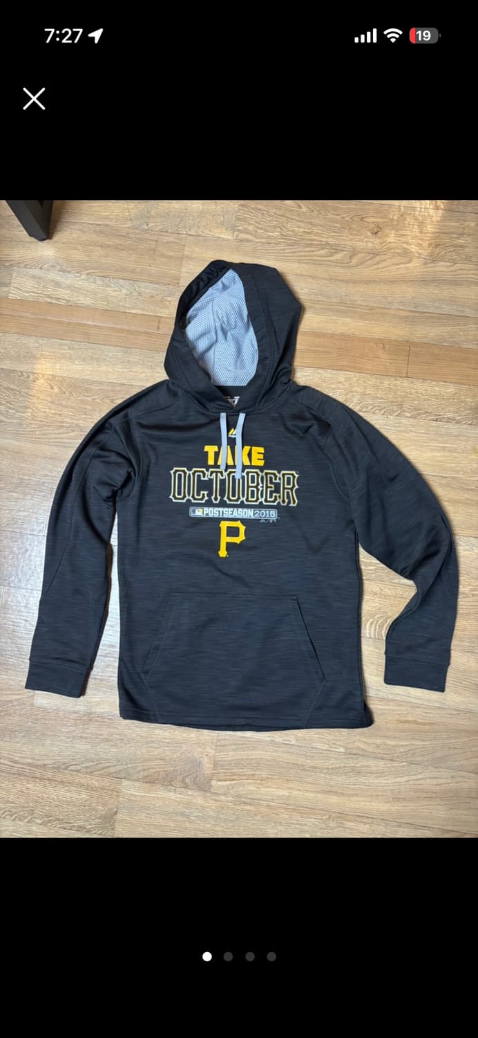 마제스틱 피츠버그 파이어리츠 후드티 S 상품이미지1