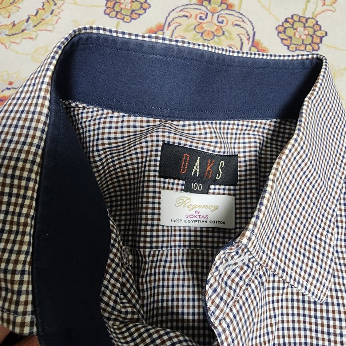 닥스 코튼 체크 셔츠 100 상품이미지2